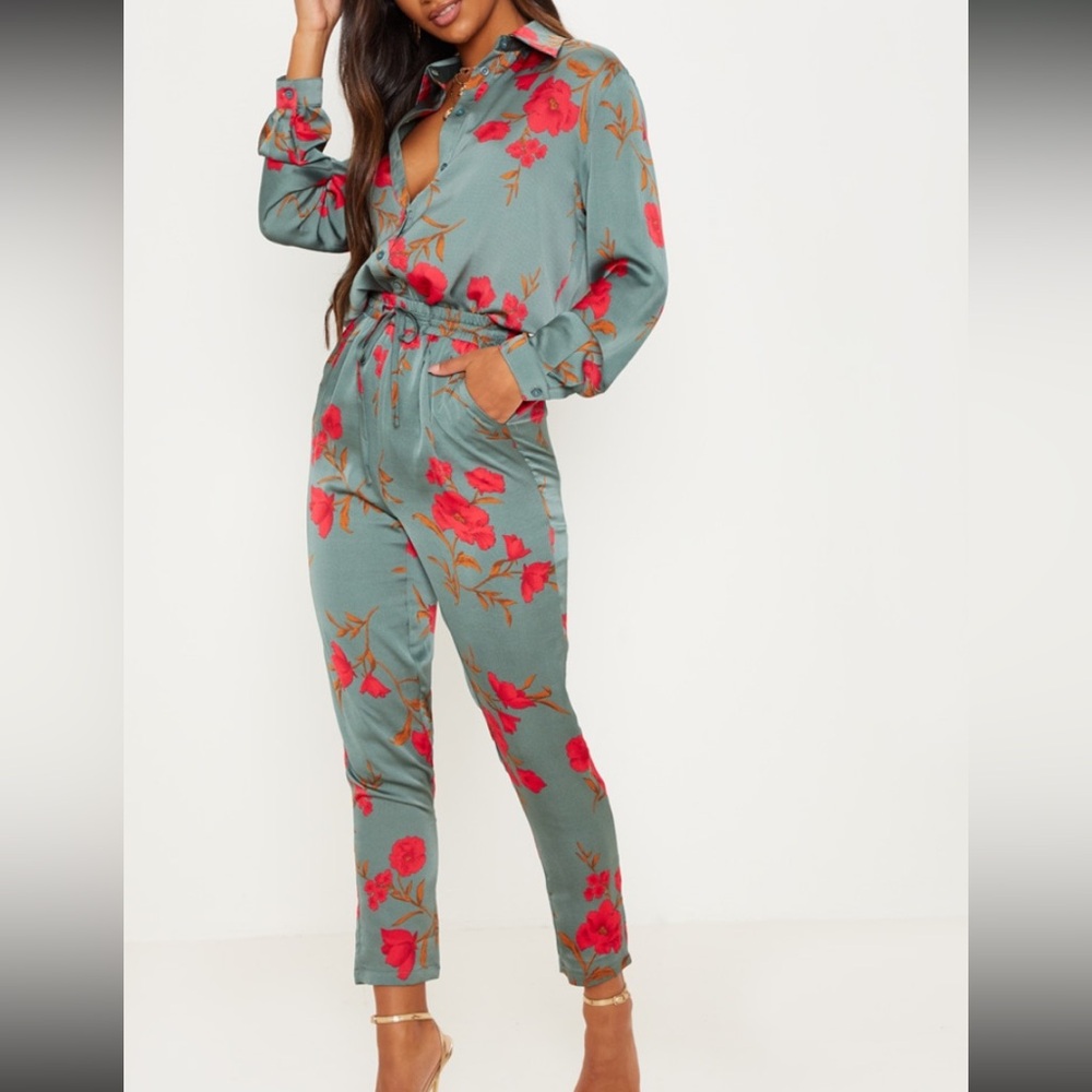 PLT 2 piece floral pants set
